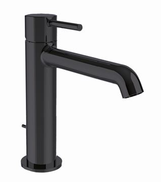 CONCEPT 300 ROUND umyvadlová stojánková baterie, s odtokovou soupravou, matná černá