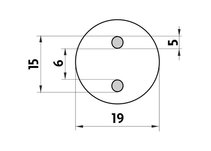 NIMCO BORMO mýdlenka, nástěnná, sklo, chrom BR 11059C-26 Technický nákres