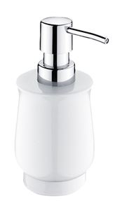 NIMCO LADA dávkovač tekutého mýdla 300 ml, keramika, chrom/bílá