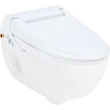 GEBERIT AQUACLEAN 4000 SET závěsné WC s bidetovým sedátkem, SoftClosing, Rimfree