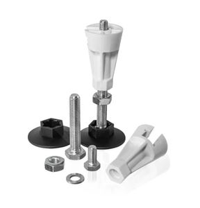 LAUFEN SOLUTIONS nohy ke sprchovým vaničkám 80-90 cm, výška 87-115 mm
