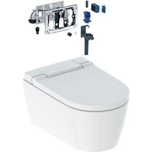 GEBERIT AQUACLEAN SELA závěsné WC s bidetovým sedátkem, SoftOpening, TurboFlush, KeraTect