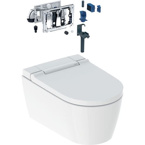 GEBERIT AQUACLEAN SELA závěsné WC s bidetovým sedátkem, SoftOpening, TurboFlush, KeraTect 146.226.01.1 Obrázek - Hlavní obrázek