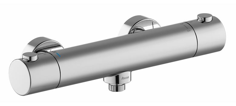 RAVAK PURI PU 033.00CR sprchová nástěnná termostatická baterie, CoolFeel, chrom X070116 Obrázek - Hlavní obrázek