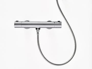 RAVAK PURI PU 033.00CR sprchová nástěnná termostatická baterie, CoolFeel, chrom X070116 Obrázek - fotka