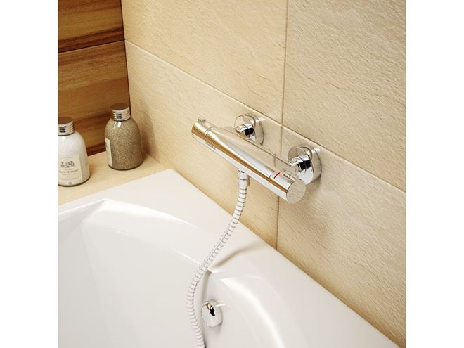 RAVAK TERMO 200 TE 072.00CR sprchová nástěnná termostatická baterie, chrom X070051 Obrázek - fotka