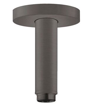 HANSGROHE S sprchové rameno 100 mm, stropní, kartáčovaný černý chrom
