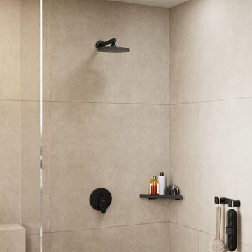HANSGROHE VERNIS BLEND sprchové rameno 240 mm, nástěnné, matná černá 27809670 Obrázek - fotka