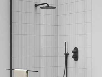 RAVAK ESPIRIT ES 063.20BLM.O2.RB07C podomítková termostatická baterie, pro 2 spotřebiče, matná černá X070286 Obrázek - fotka