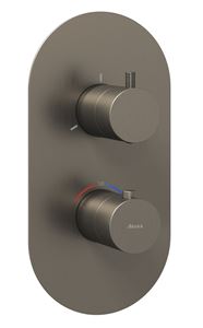 RAVAK ESPIRIT ES 067.20GB.O3.RB07C podomítková termostatická baterie, pro 3 spotřebiče, kartáčovaný grafit