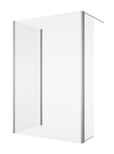 RONAL DIVERA D22BTK3 boční stěna 40x200 cm, aluchrom/sklo čiré D22BTK3 0400 50 07 Obrázek - fotka