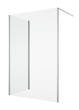 RONAL DIVERA D22F1 boční stěna 120x200 cm, aluchrom/čiré sklo D22F1 120 50 07 Obrázek - fotka