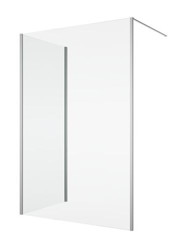 RONAL DIVERA D22F1 boční stěna 120x200 cm, aluchrom/čiré sklo D22F1 120 50 07 Obrázek - fotka