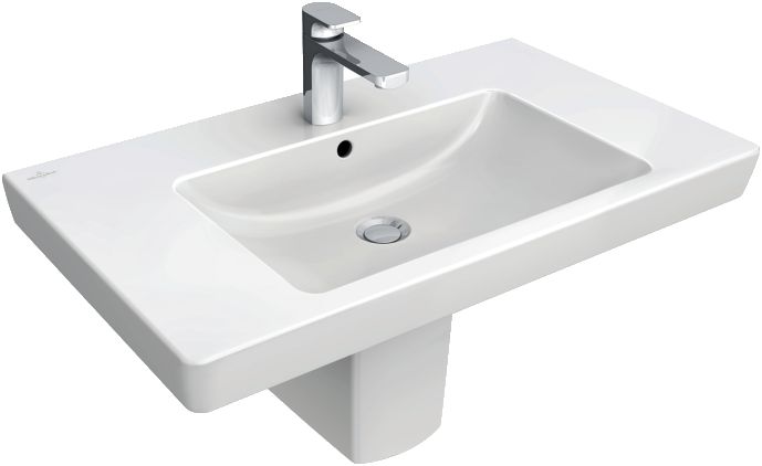 VILLEROY & BOCH SUBWAY 2.0 umyvadlo 80 cm, s otvorem pro baterii a přepadem, CeramicPlus 717580R1 Obrázek - fotka