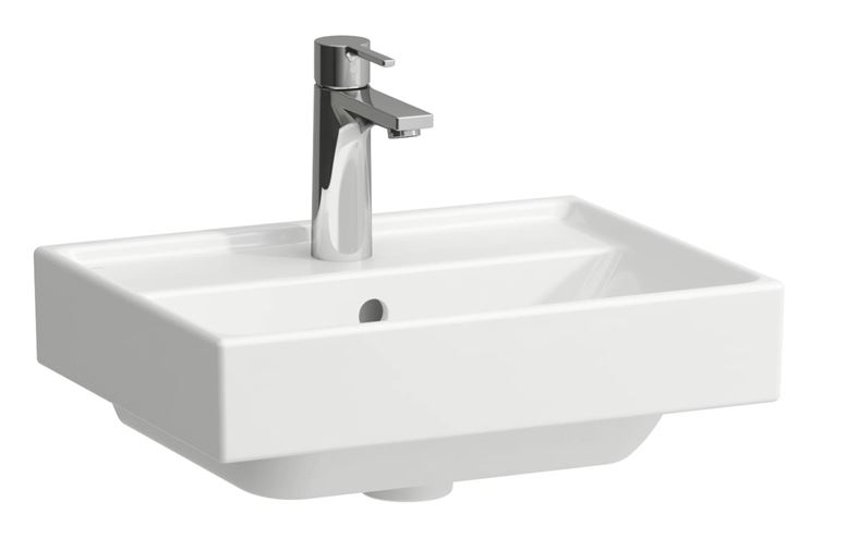 LAUFEN FIORA umývátko 45 cm, s otvorem pro baterii a přepadem H810920000104L Obrázek - Hlavní obrázek