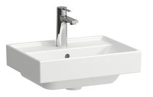 LAUFEN FIORA umývátko 45 cm, s otvorem pro baterii a přepadem
