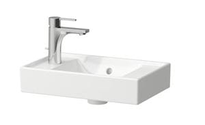 LAUFEN FIORA umývátko 45 cm, s otvorem pro baterii vlevo, s přepadem