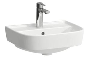 LAUFEN FIORA umývátko 45 cm, s otvorem pro baterii, s přepadem