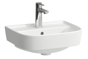 LAUFEN FIORA umývátko 45 cm, s otvorem pro baterii, s přepadem, broušené