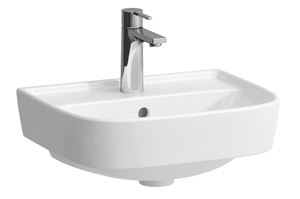 LAUFEN FIORA umývátko 45 cm, s otvorem pro baterii, s přepadem, broušené