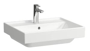 LAUFEN FIORA umyvadlo 55 cm, s otvorem pro baterii a přepadem