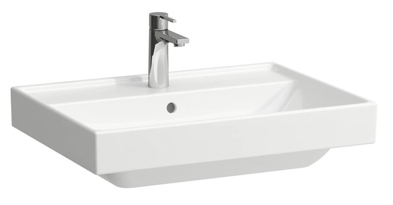 LAUFEN FIORA umyvadlo 65 cm, s otvorem pro baterii a přepadem, broušené H816924000104L Obrázek - Hlavní obrázek