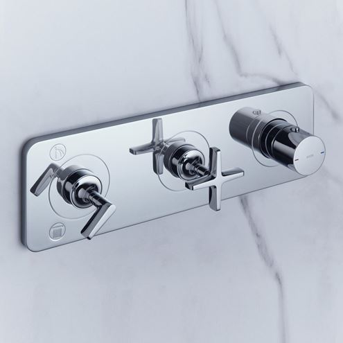 AXOR CITTERIO E podomítková termostatická baterie, pro 2 spotřebiče, chrom 36703000 Obrázek - fotka