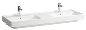 LAUFEN FIORA dvojumyvadlo 130 cm, se 2 otvory pro baterie a přepadem