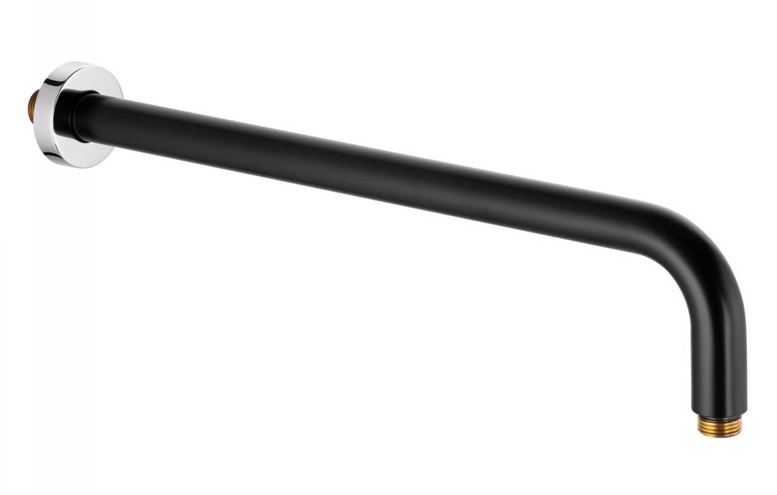 KLUDI A-QA sprchové rameno 410 mm, nástěnné, matná černá/chrom 6651487-00 Obrázek - Hlavní obrázek