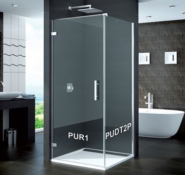 RONAL PUR PUDT2P boční stěna 90x200 cm, aluchrom/čiré sklo PUDT2P 090 10 07 Obrázek - fotka