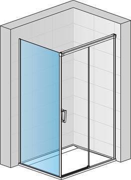 RONAL TOP-LINE TOPF boční stěna 80x190 cm, bílá/sklo Durlux TOPF 0800 04 22 Obrázek - fotka