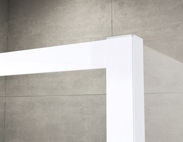 RONAL TOP-LINE TOPF boční stěna 80x190 cm, bílá/sklo Durlux TOPF 0800 04 22 Obrázek - fotka