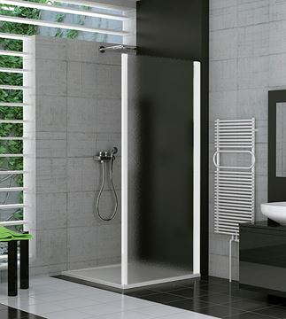RONAL TOP-LINE TOPF boční stěna 80x190 cm, bílá/sklo Durlux TOPF 0800 04 22 Obrázek - fotka