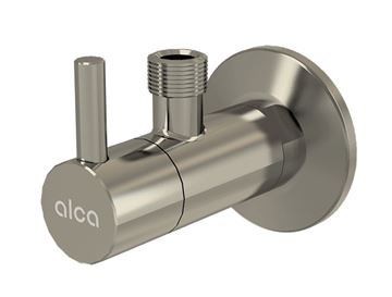 ALCA rohový ventil 1/2"x3/8", s filtrem, kartáčovaný nikl