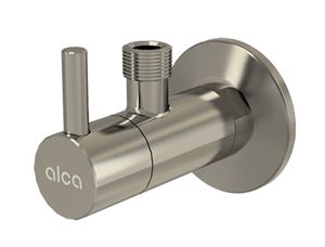 ALCA rohový ventil 1/2"x3/8", s filtrem, kartáčovaný nikl