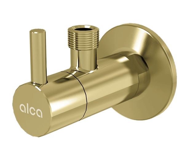 ALCA rohový ventil 1/2"x3/8", s filtrem, kartáčované zlato ARV001-G-B Obrázek - Hlavní obrázek