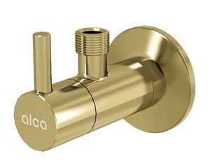 ALCA rohový ventil 1/2"x3/8", s filtrem, kartáčované zlato