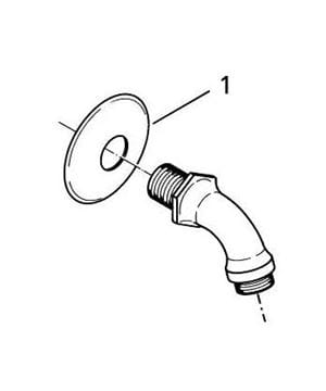GROHE RELEXA sprchové rameno 55 mm, nástěnné, chrom 28429000 Obrázek - fotka