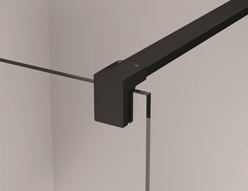 CONCEPT 200 CONT2 boční stěna 100x200 cm, černá/čiré sklo CONT21000607 Obrázek - fotka