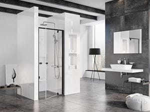 CONCEPT PIVOT STYLE PT-PDOP1 sprchové dveře 90x190 cm, pivotové, černá/čiré sklo