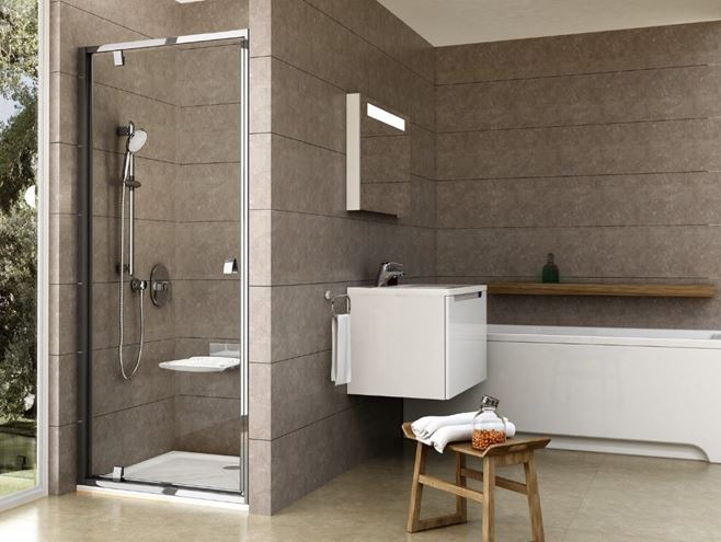 CONCEPT PIVOT STYLE PT-PDOP1 sprchové dveře 90x190 cm, pivotové, lesklý chrom/čiré sklo 03G70C00Z15 Obrázek - Hlavní obrázek