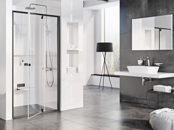 CONCEPT PIVOT STYLE PT-PDOP2 sprchové dveře 100x190 cm, pivotové, černá/čiré sklo