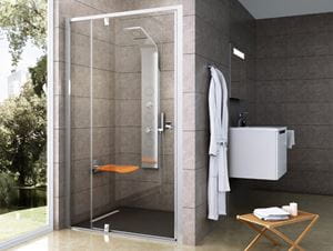 CONCEPT PIVOT STYLE PT-PDOP2 sprchové dveře 100x190 cm, pivotové, lesklý chrom/čiré sklo