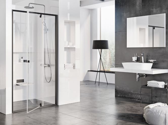 CONCEPT PIVOT STYLE PT-PDOP2 sprchové dveře 120x190 cm, pivotové, černá/čiré sklo 03GG0300Z15 Obrázek - Hlavní obrázek