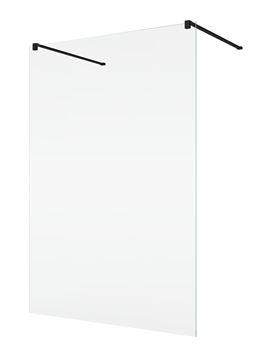 CONCEPT 200 CONFP stěna walk-in 160x200 cm, černá/čiré sklo