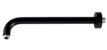 NOVASERVIS sprchové rameno 372,5 mm, nástěnné, černá