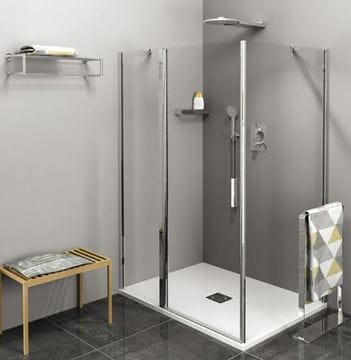 POLYSAN ZOOM LINE boční stěna 80x190 cm, aluchrom/čiré sklo ZL3280 Obrázek - fotka