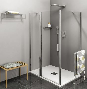 POLYSAN ZOOM LINE boční stěna 90x190 cm, aluchrom/čiré sklo ZL3290 Obrázek - fotka