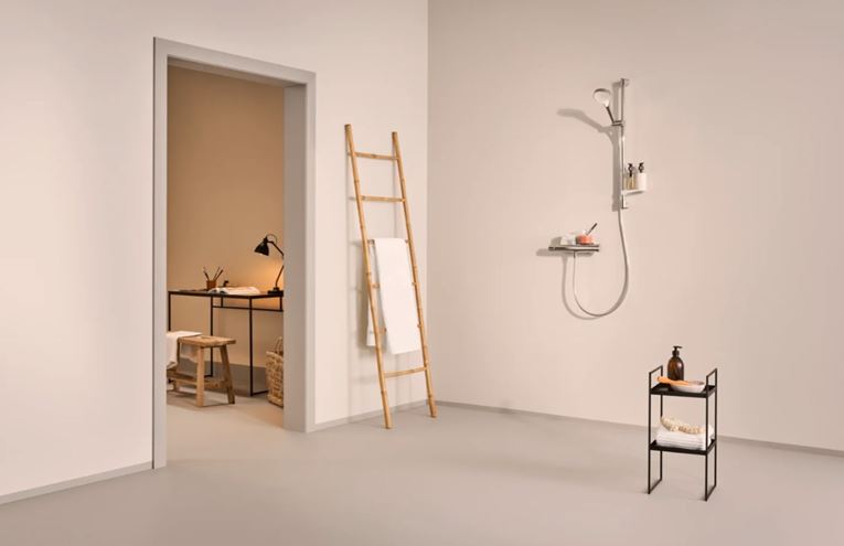 HANSA OPTIMA sprchový set s termostatickou baterií, ruční sprcha, tyč, hadice, chrom 48130331 Obrázek - fotka