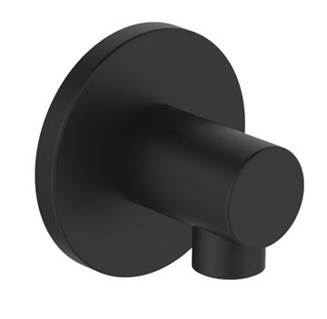 HANSA připojovací koleno 75 mm, nástěnné, matná černá